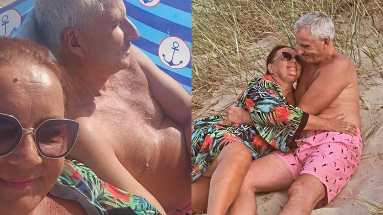 Izabela Zeiske z mężem na wakacjach