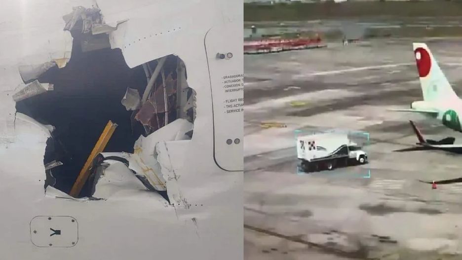 Wypadek samolotu i ciężarówki