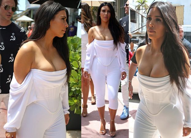 Kim Kardashian wciśnięta w gorset za 9 tysięcy złotych… (ZDJĘCIA)