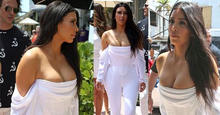 Kim Kardashian wciśnięta w gorset za 9 tysięcy złotych… (ZDJĘCIA)