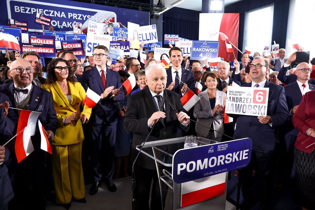 Kampania nie zwalnia. Jarosław Kaczyński w Gdyni