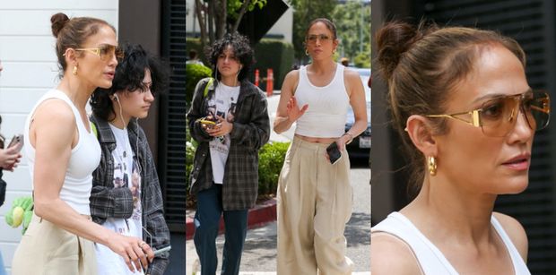 Wściekła Jennifer Lopez BŁAGA fotografów, by dali jej spokój podczas zakupów z córką (WIDEO)