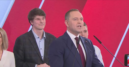 Wystąpienie Karola Nawrockiego. Wspomniał o Tusku, reagując na wyniki wyborów