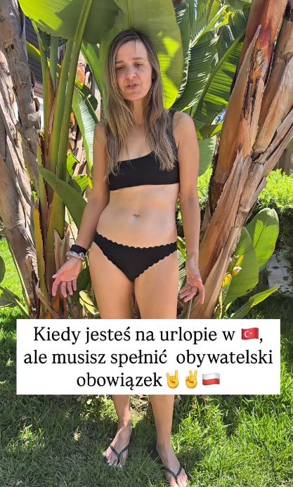 Joanna Koroniewska na wakacjach pędzi oddać głos