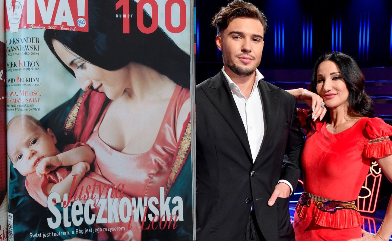 Justyna Steczkowska z synem Leonem