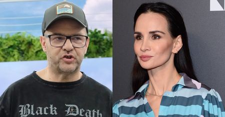 Tomasz Karolak i Viola Kołakowska przyłapani na wspólnym spacerze. Humory dopisywały