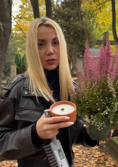 Marianna Schreiber na cmentarzu