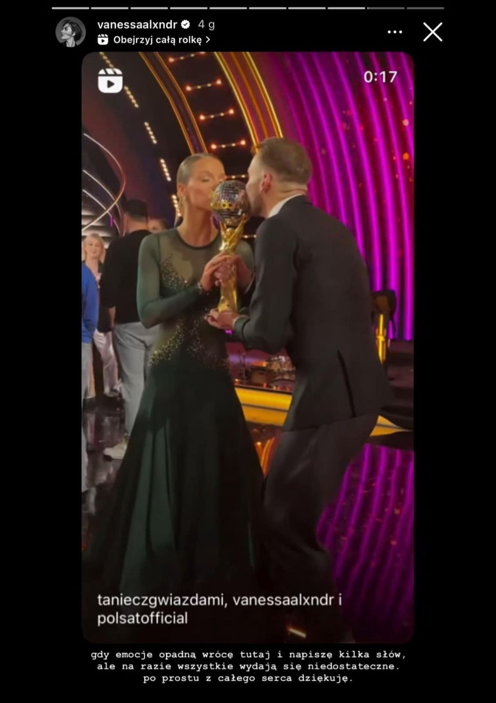 Vanessa Aleksander zabrała głos po finale "TzG"