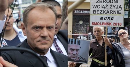 Tusk do reportera TVP pytającego o trumny z ofiarami smoleńskimi: "Nie będę odpowiadał, bo w Polsce NIE MA TELEWIZJI PUBLICZNEJ!"