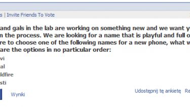 Sam możesz wybrać nazwę kolejnego telefonu HTC! 1