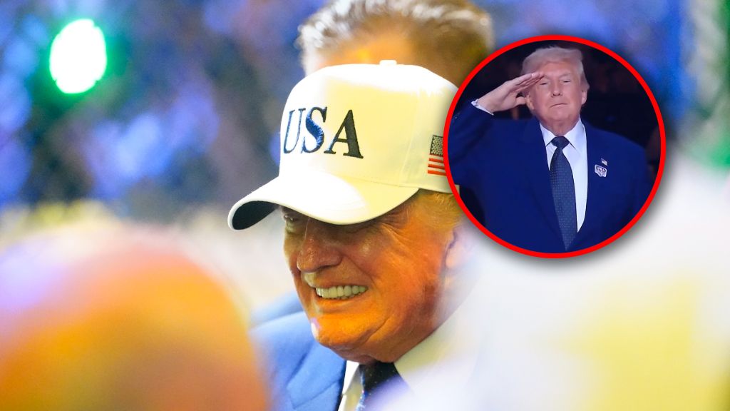 Uradowany Donald Trump na gali UFC 250