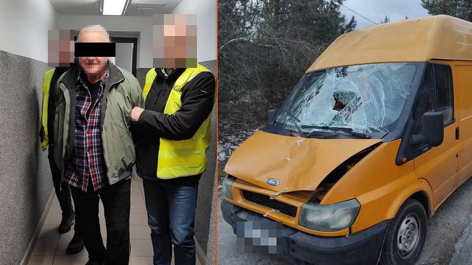 Mężczyzna śmiertelnie potrącił pieszego dostawczakiem
