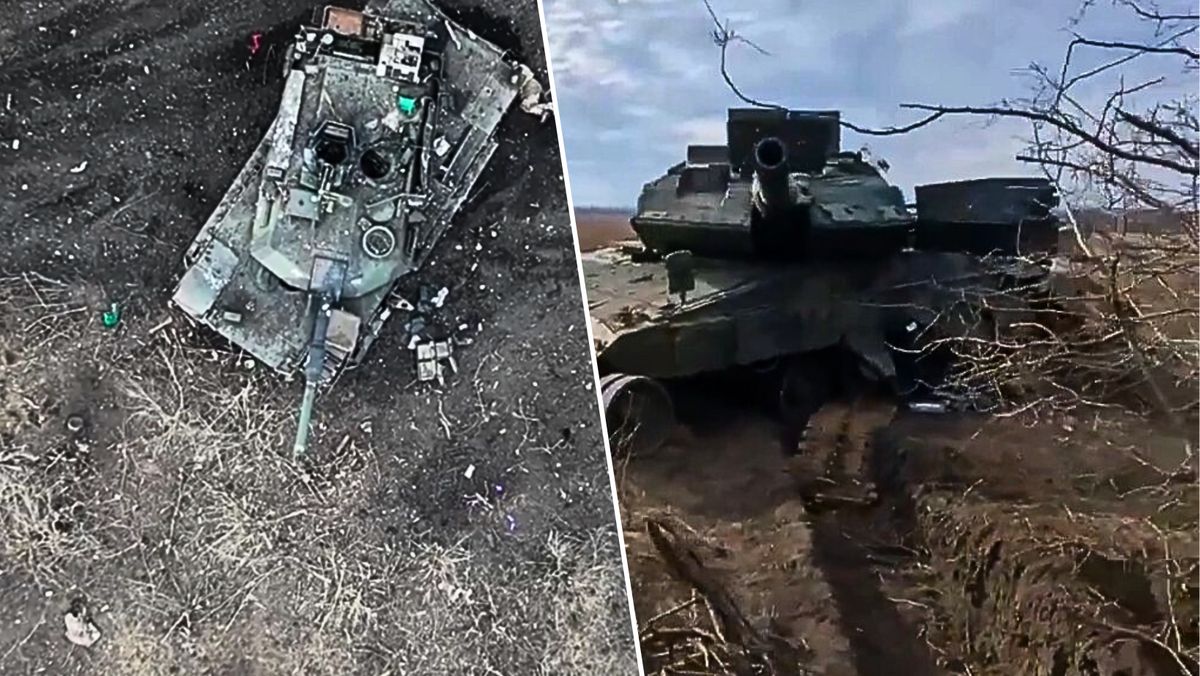 Zniszczone czołgi Abrams 