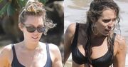 Miley Cyrus w bikini paraduje po hawajskiej plaży. Towarzyszył jej UKOCHANY! (ZDJĘCIA)