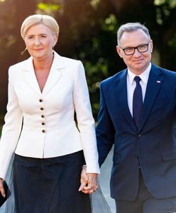 Duda rozbawiony. Usłyszał ostatnie słowa żony w roli Pierwszej Damy