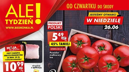Biedronka gazetka od czwartku 23 czerwca [23.06]