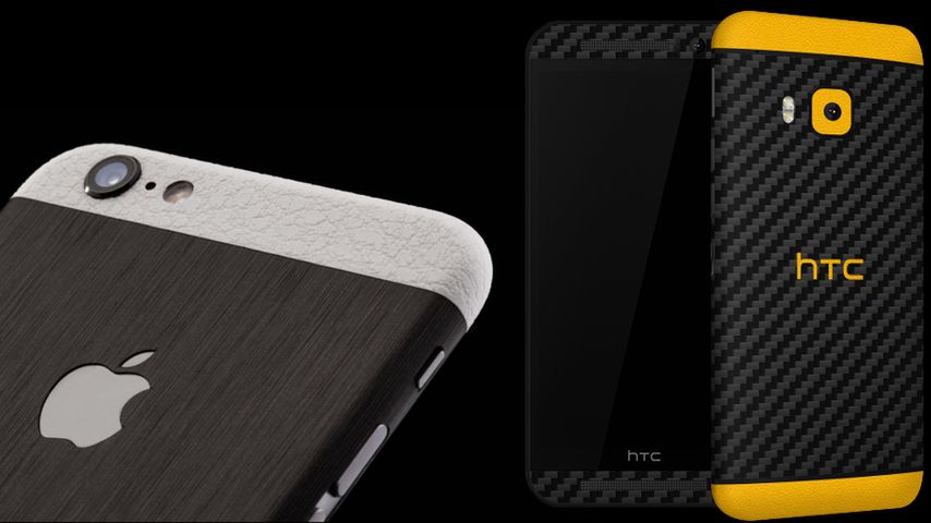 Naklejki dbrand na iPhone'a 6s i HTC One M9