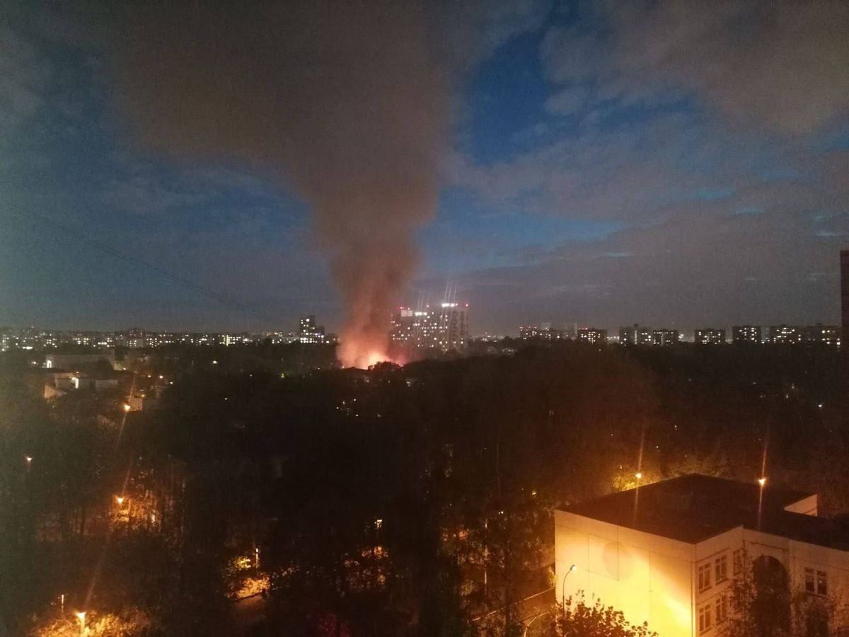 Potężny pożar. Kłęby czarnego dymu nad Moskwą