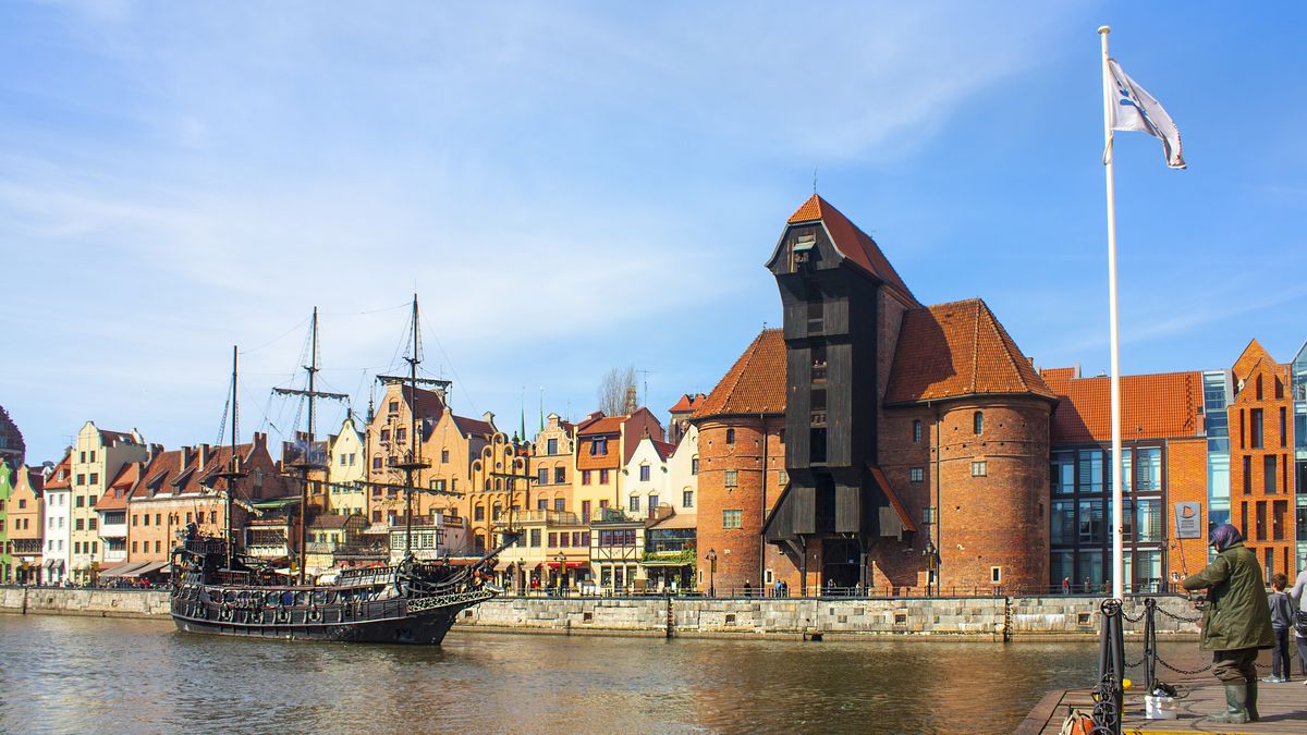 Gdańsk; architektura; budowa; budownictwo; rynek; żuraw; stare miasto