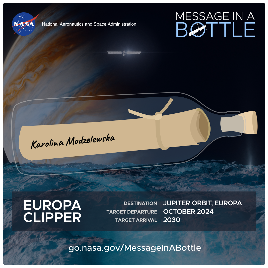Certyfikat "podróży" na Europę - jeden z księżyców Jowisza