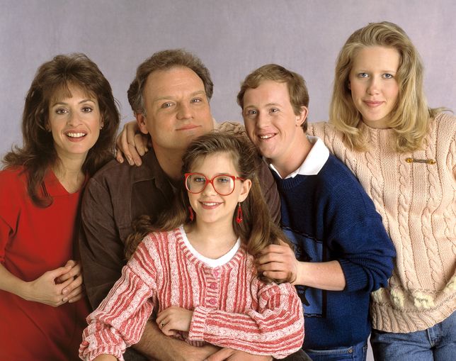 LIFE GOES ONUNITED STATES - SEPTEMBER 12:  LIFE GOES ON - Cast gallery - Season One - 9/12/89, Pictured, left to right: Patti LuPone (Libby Thatcher), Bill Smitrovich (Drew Thatcher), Kellie Martin (Becca Thatcher), Christopher Burke (Corky Thatcher) and Monique Lanier (Paige Thatcher).,  (Photo by Bob D'Amico/Disney General Entertainment Content via Getty Images)Bob D'Amico
