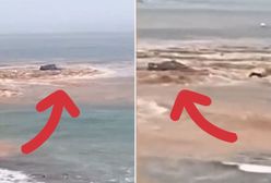 Potężna ulewa na Gran Canarii. Ocean porwał auto