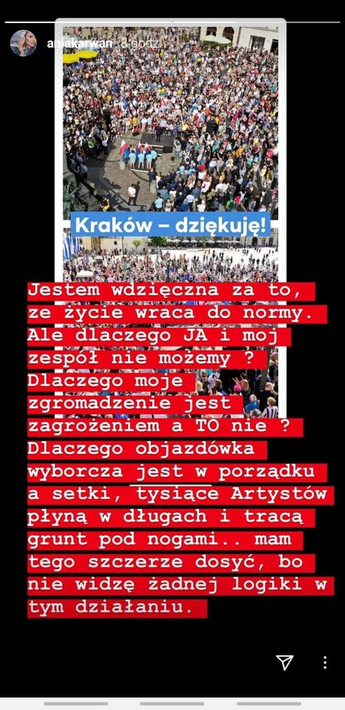 Anna Karwan frustruje się kampanią wyborczą