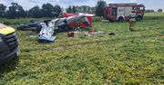 Wypadek awionetki na Dolnym Śląsku. Maszyna runęła na ziemię