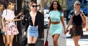 Gwiazdy pokazują nogi w mini