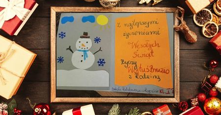 "Wyślij kartkę dla seniora" - dzieci wykonały świąteczne kartki dla seniorów