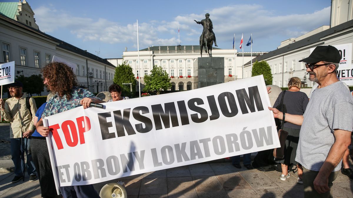 protest przeciwko eksmisjom/ zdjęcie poglądowe