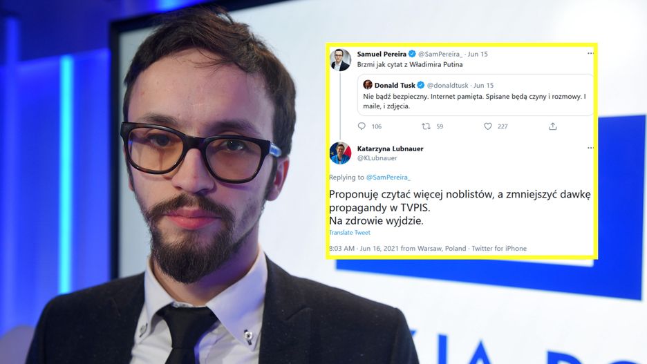 Samuel Pereira porównał słowa Tuska do stylu Putina