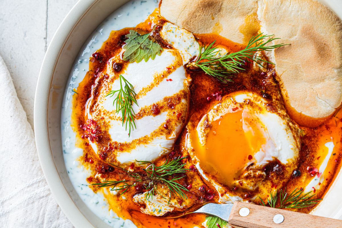 Turkish style eggs