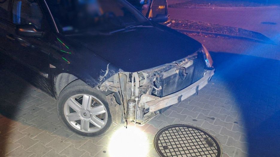 Rozbite auto Świebodzin