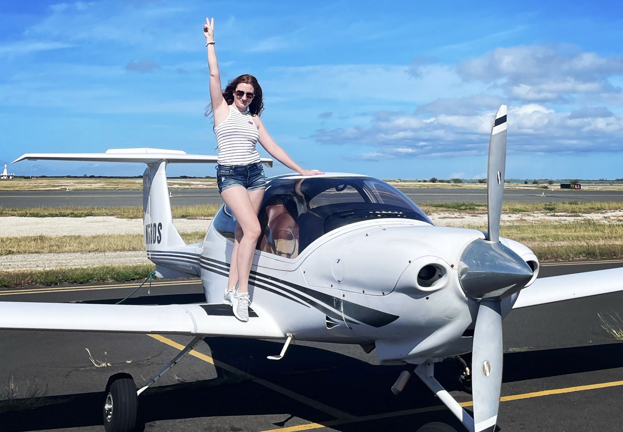 Angelika co raz częściej ma okazję podziwiać Hawaje z lotu ptaka