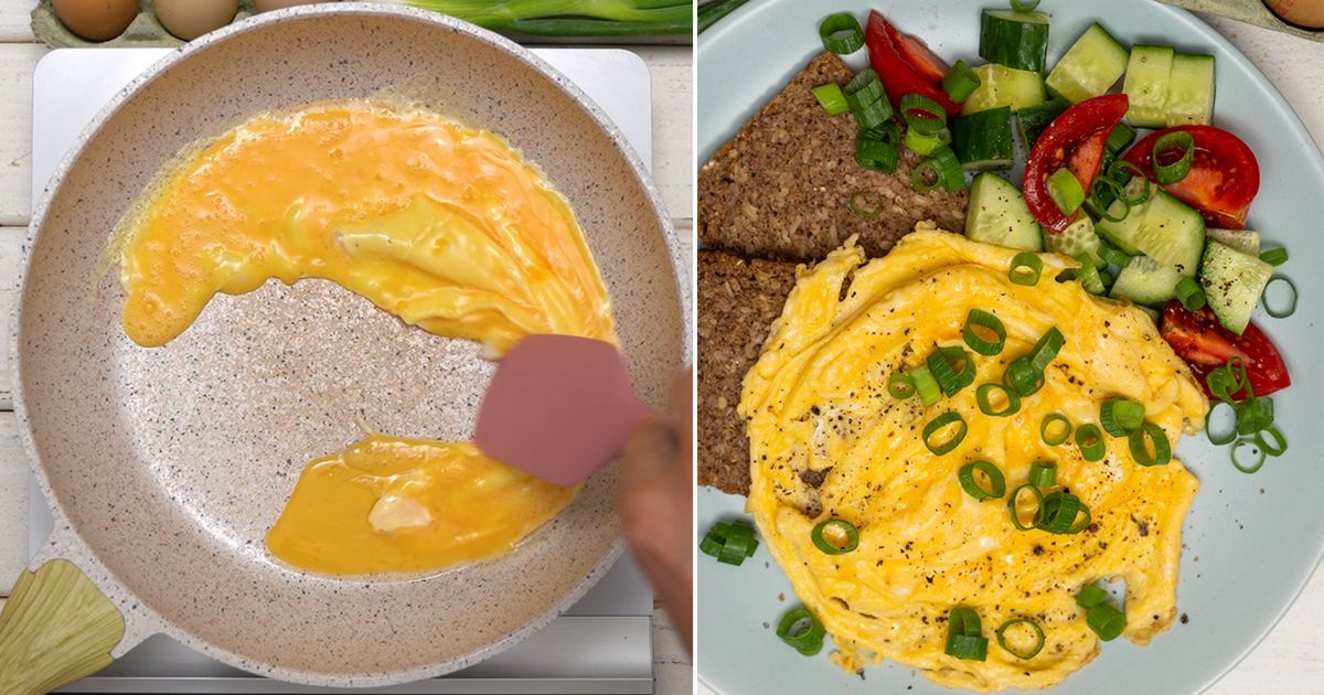 Prosty omlet, który wygląda jak dzieło sztuki. Zrób na śniadanie i zaskocz bliskich
