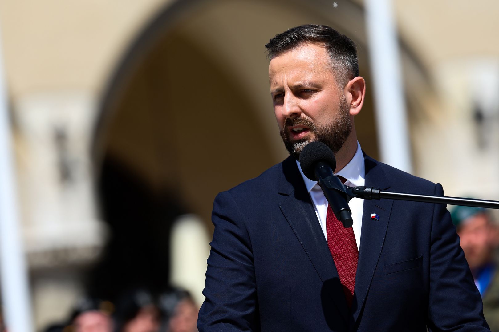Celebrations On The Occasion Of The 80th Anniversary Of The Battle Of Monte Cassino In Krakow
Minister of National Defense and Deputy Prime Minister, Wladyslaw Kosiniak-Kamysz, is participating in celebrations marking the 80th anniversary of the Battle of Monte Cassino at the Main Square in Krakow, Poland, on May 18, 2024. On the occasion of the 80th anniversary of the Battle of Monte Cassino, one of the bloodiest battles fought by Allied troops against the forces of the Third Reich during World War II, celebrations are being held on the Main Square with the participation of Prime Minister Donald Tusk and Minister of National Defense Wladyslaw Kosiniak-Kamysz. The Minister is announcing the establishment of the 2nd Polish Corps Day. The ceremony is being attended by the army, which is marching through the streets of the city. There is also a military picnic on Blonia, where military vehicles are being presented. (Photo by Klaudia Radecka/NurPhoto via Getty Images)
NurPhoto
battle of monte cassino, minister of national defense, wladyslaw kosiniak-kamysz, border, defense, holiday, polish army, soldier, soldiers, state security, may 18, main square, allied troops, celebrations, 2nd polish corps day, military march, city streets, military picnic, blonia, military vehicles, klaudia radecka, nurphoto, bloodiest battles, establishment, polish corps, participation, commemorations