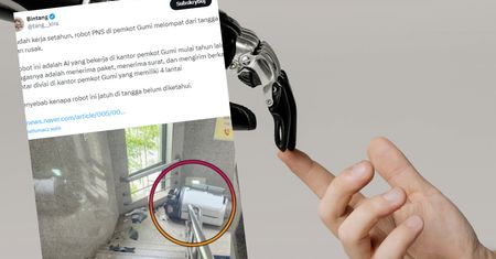 Robot urzędnik popełnił "samobójstwo"? Roztrzaskał się na drobne kawałki