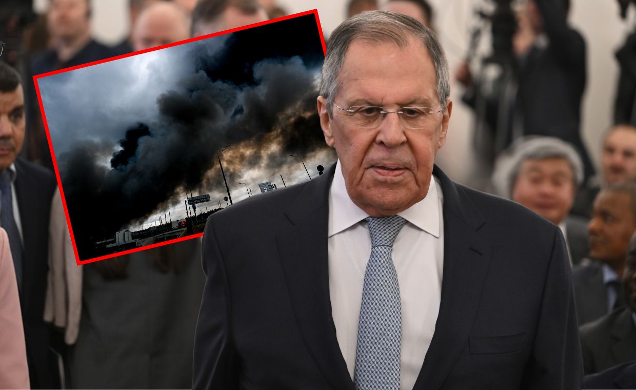 "Prowokacje kijowskiego terrorysty". Ławrow grzmi po ataku na Moskwę