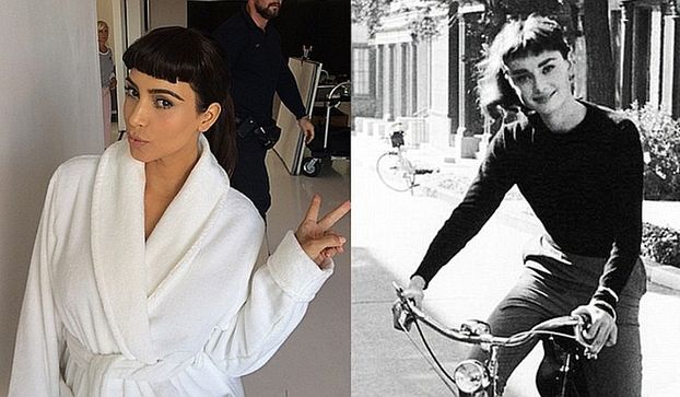 Kim Kardashian chce być jak Audrey Hepburn! (ZDJĘCIA)