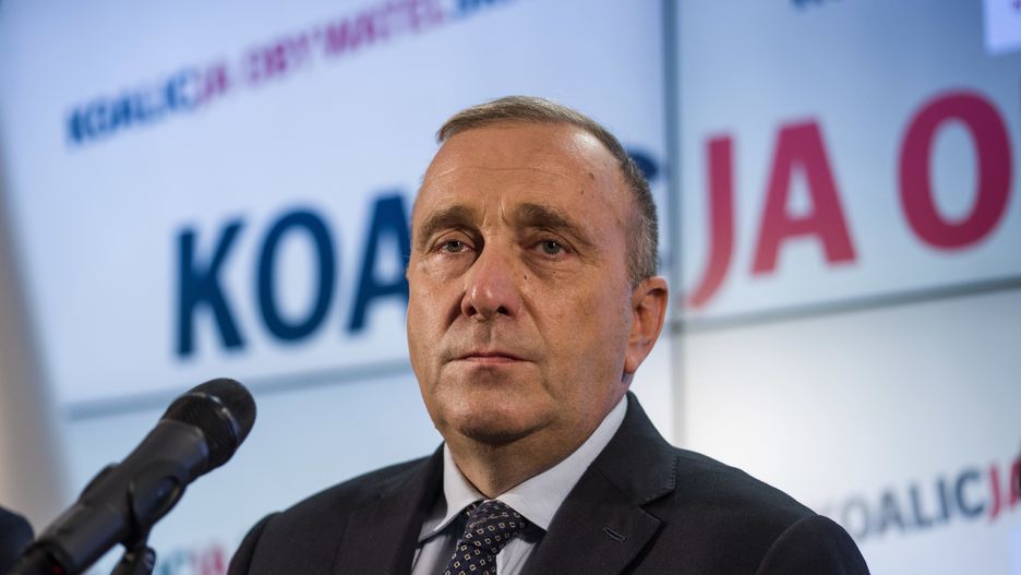 Grzegorz Schetyna - the leader of the Citizens' Platform (PO
WARSAW, MAZOWIECKIE, POLAND - 2019/10/09: Grzegorz Schetyna - the leader of the Citizens' Platform (PO) political party speaks during a press conference.
Press conference of the candidate for deputy to parliament Grzegorz Schetyna - the leader of the PO (Citizens' Platform) political party and one of the leaders of Koalicja Obywatelska (Citizens' Coalition) of several liberal political parties. (Photo by Attila Husejnow/SOPA Images/LightRocket via Getty Images)
SOPA Images
leader, speak, citizens' platform