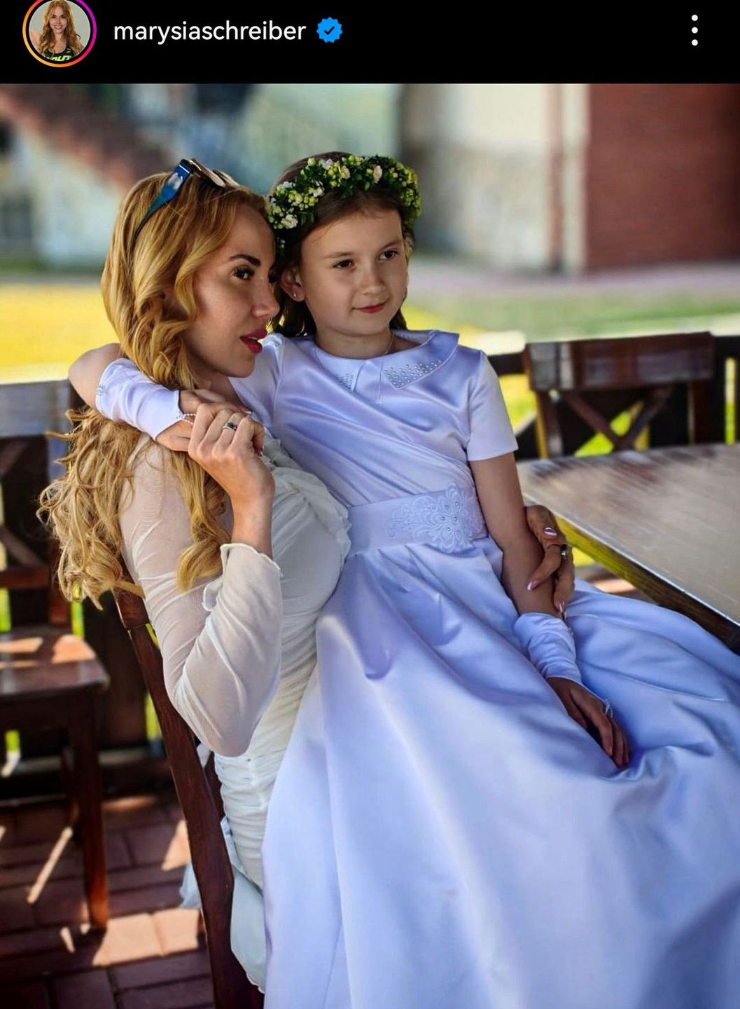 Marianna Schreiber na komunii