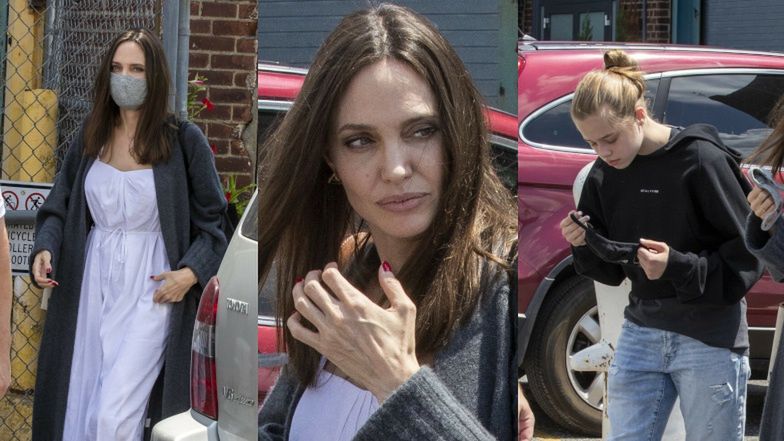 Angelina Jolie z Shiloh i Paxem