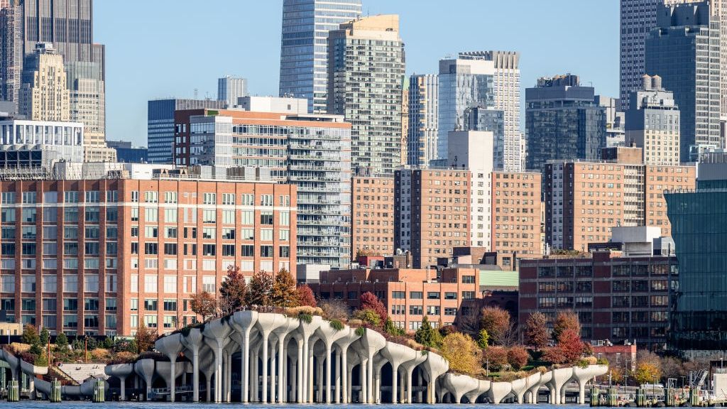 New York City Exteriors And Landmarks
HOBOKEN, NEW JERSEY - NOVEMBER 19: A view of Little Island at Pier 55 in Manhattan as seen from Hoboken, New Jersey on November 19, 2024 in New York City. Designed by Heatherwick Studio and completed in 2021, Little Island is an artificial Island that serves as a public park on the Hudson River. (Photo by Roy Rochlin/Getty Images)
Roy Rochlin
