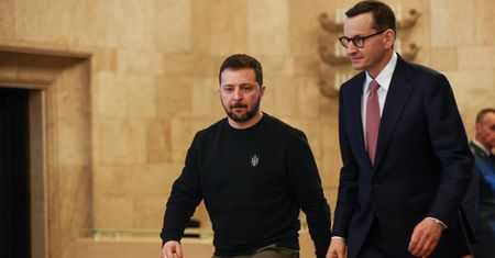 Morawiecki o Wołyniu na spotkaniu z Zełenskim