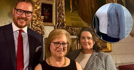 Lubomirscy z wizytą u Zamoyskich. Stylizacja hrabiny zwraca uwagę