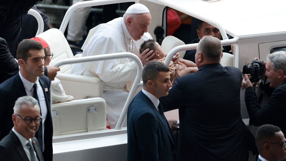 Papież Franciszek podczas pielgrzymki w Dżakarcie