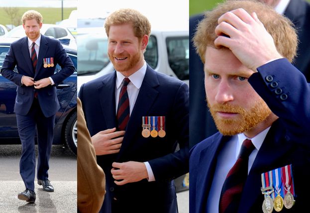 Książę Harry wspiera brytyjskich pilotów wojskowych. Przystojny? (ZDJĘCIA)