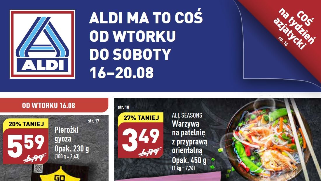Aldi gazetka od 16.08 22 - wtorku 16 sierpnia
