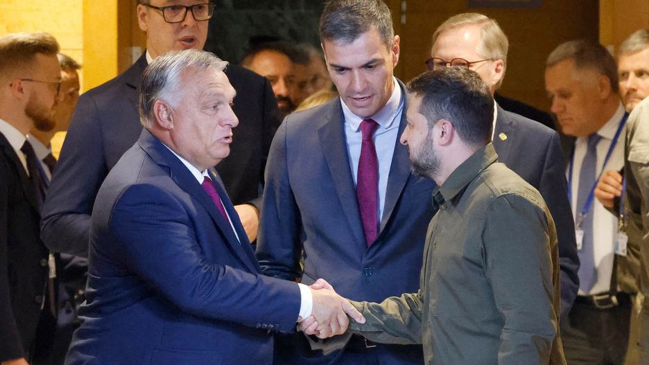 Krótkie spotkanie Zełenskiego i Orbana 